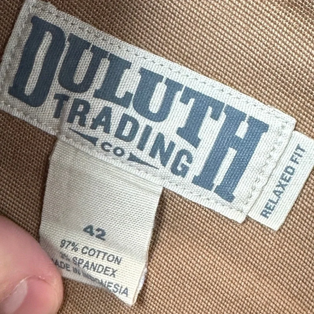 Duluth Trading Co Shorts Mens 42 Flex Fire Hose Brown Relaxed Fit Cargo Workwear